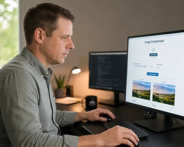 Portrait of Mike Wiberg, who built Video Compressor